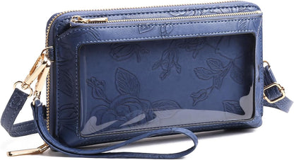 Phone Purse Crossbody Bags for Women Small Travel Wallet Touch Screen RFID Blocking