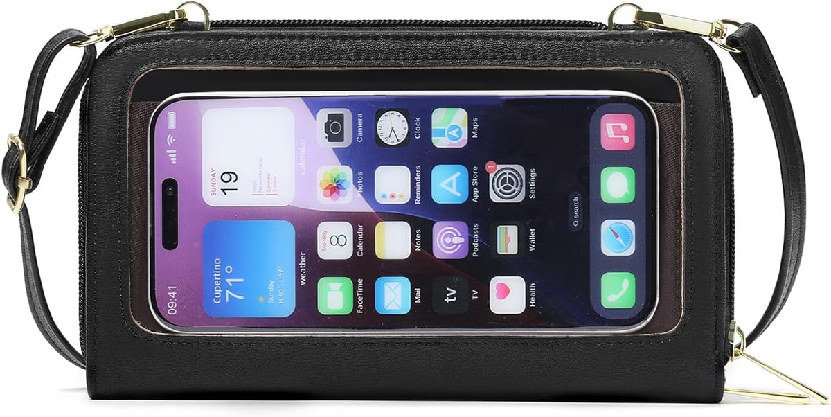 Phone Purse Crossbody Bags for Women Small Travel Wallet Touch Screen RFID Blocking