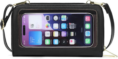 Phone Purse Crossbody Bags for Women Small Travel Wallet Touch Screen RFID Blocking