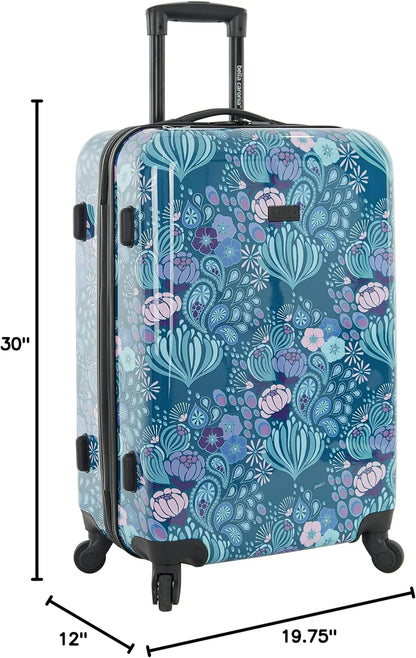Bella Caronia 3 Piece or 20" Carry-On Voguish Luggage Set, Style Flora, 20" Carry-On