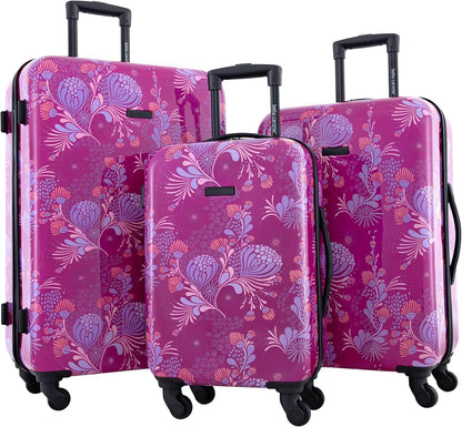 Bella Caronia 3 Piece or 20" Carry-On Voguish Luggage Set, Style Flora, 20" Carry-On