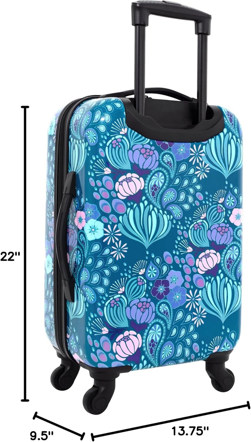 Bella Caronia 3 Piece or 20" Carry-On Voguish Luggage Set, Style Flora, 20" Carry-On