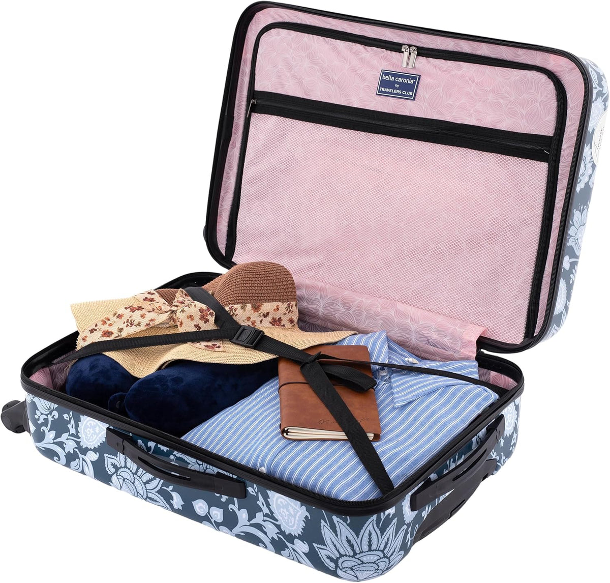 Bella Caronia 3 Piece or 20" Carry-On Voguish Luggage Set, Style Flora, 20" Carry-On