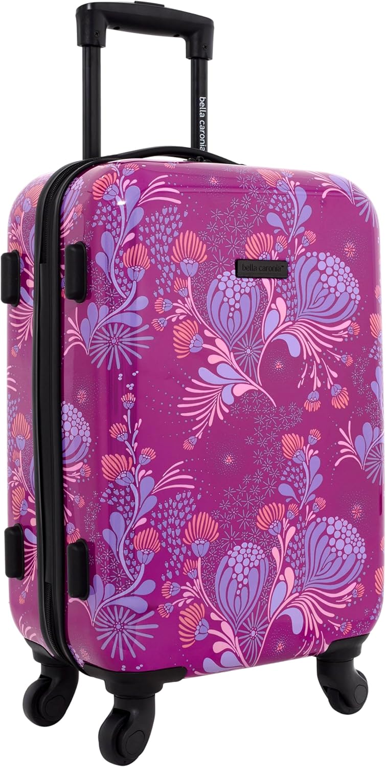 Bella Caronia 3 Piece or 20" Carry-On Voguish Luggage Set, Style Flora, 20" Carry-On