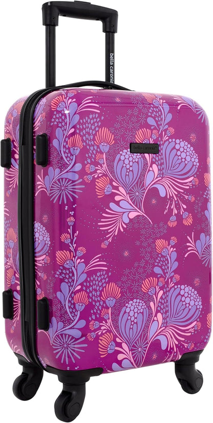 Bella Caronia 3 Piece or 20" Carry-On Voguish Luggage Set, Style Flora, 20" Carry-On