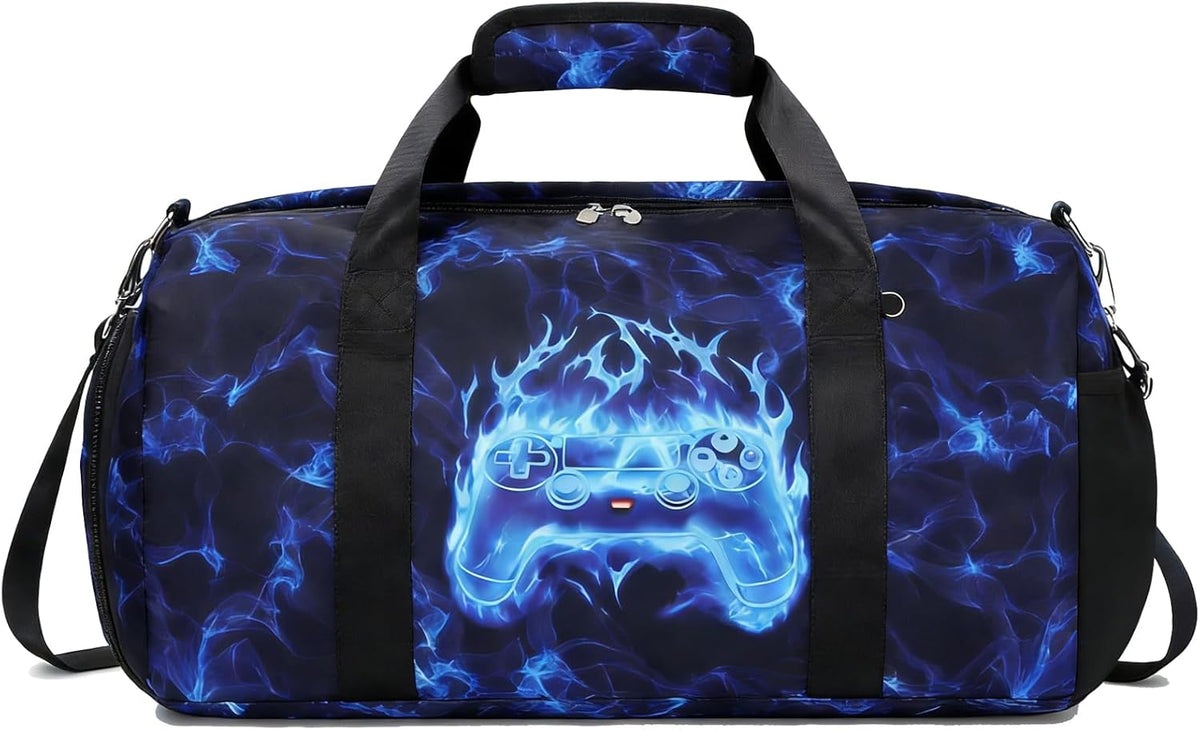 Duffle Bag for Girls Dance Ballet Travel Overnight Sports Gym Bag with Separate Dry Wet Pocket and Shoes Compartment