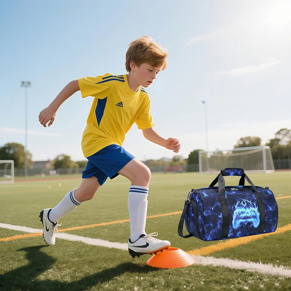 Duffle Bag for Girls Dance Ballet Travel Overnight Sports Gym Bag with Separate Dry Wet Pocket and Shoes Compartment
