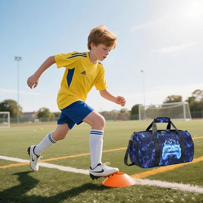 Duffle Bag for Girls Dance Ballet Travel Overnight Sports Gym Bag with Separate Dry Wet Pocket and Shoes Compartment