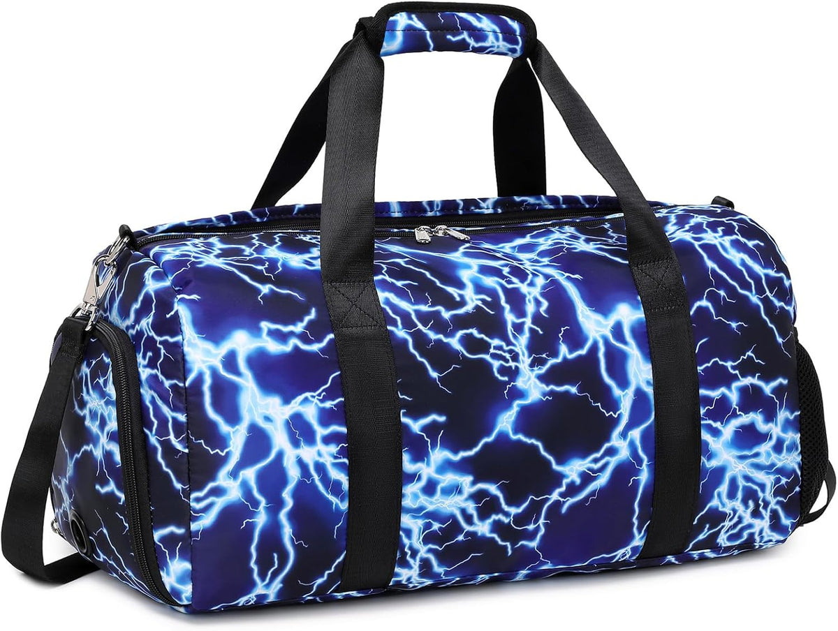 Duffle Bag for Girls Dance Ballet Travel Overnight Sports Gym Bag with Separate Dry Wet Pocket and Shoes Compartment