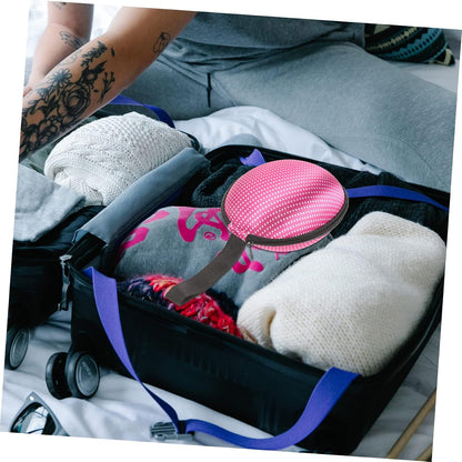 2Pcs Travel Organizer Bag Portable Underwear Storage Case Nylon Lingerie Pouch for Invisible Bras Compact Travel Accessory with Strap for Easy Carrying and Privacy