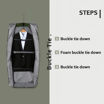 Garment Bags for Travel, Large Carry on Garment Bag for Business | Waterproof, Hanging Suit Luggage Bag, For Men Women, Wrinkle Free Suitcase, Cover For Shirts Dresses Coats, Strap, Black