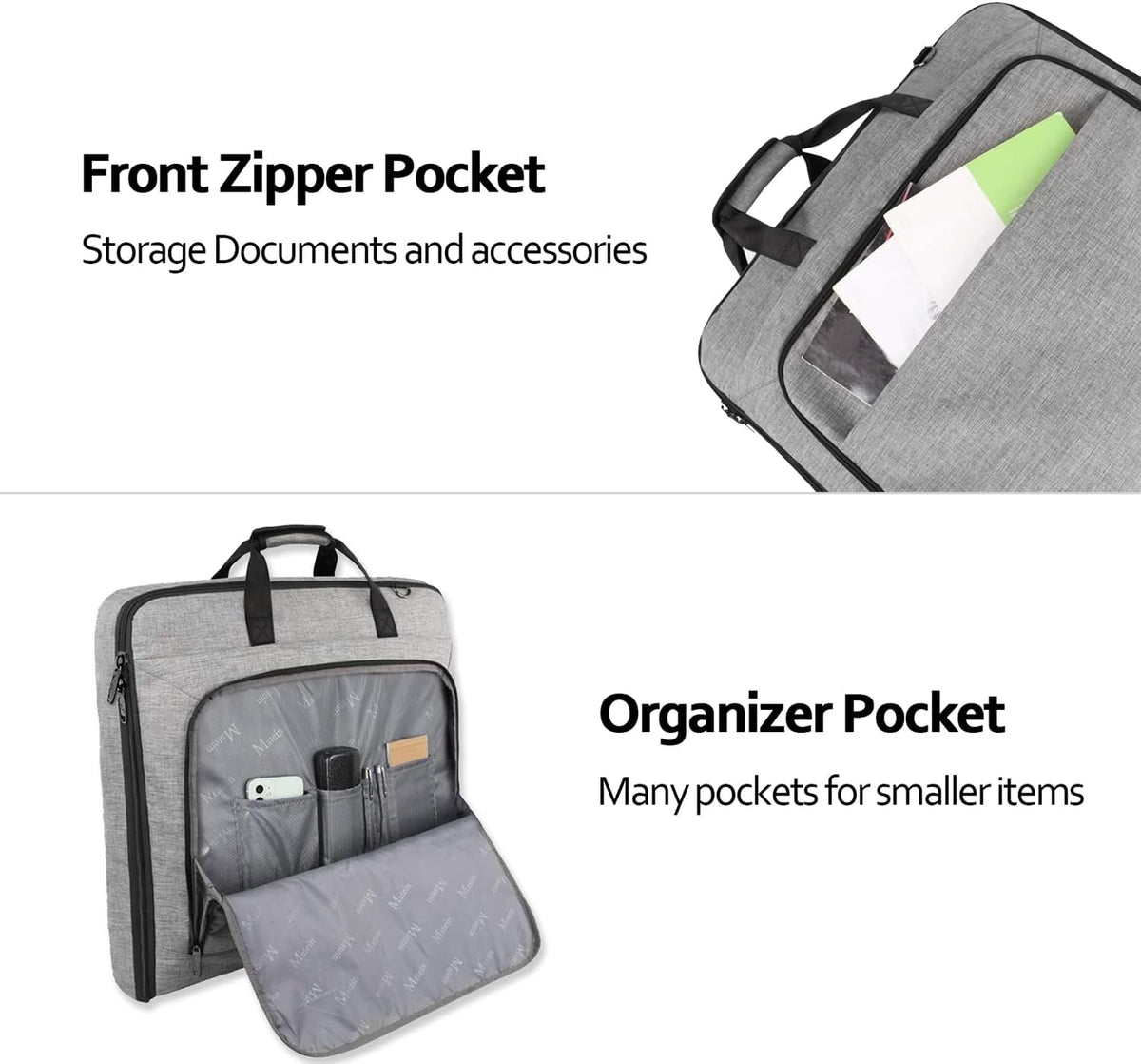 Garment Bags for Travel, Large Carry on Garment Bag for Business | Waterproof, Hanging Suit Luggage Bag, For Men Women, Wrinkle Free Suitcase, Cover For Shirts Dresses Coats, Strap, Black