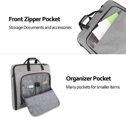 Garment Bags for Travel, Large Carry on Garment Bag for Business | Waterproof, Hanging Suit Luggage Bag, For Men Women, Wrinkle Free Suitcase, Cover For Shirts Dresses Coats, Strap, Black