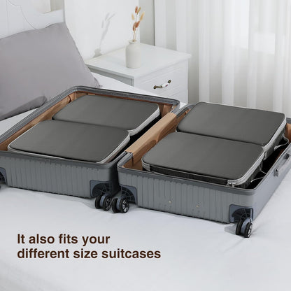 Clothes Storage Bag, 19L Compression Storage Bags for Sweater, Closet, Sheet Storage Organizer with Window Handle, Compression Packing Cubes Space Saver Storage Bags with Zipper