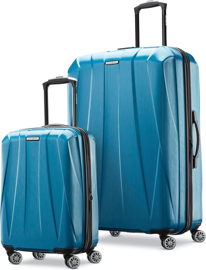 Centric 2 Hardside Expandable Luggage with Spinner Wheels, Caribbean Blue, Carry-On 20-Inch