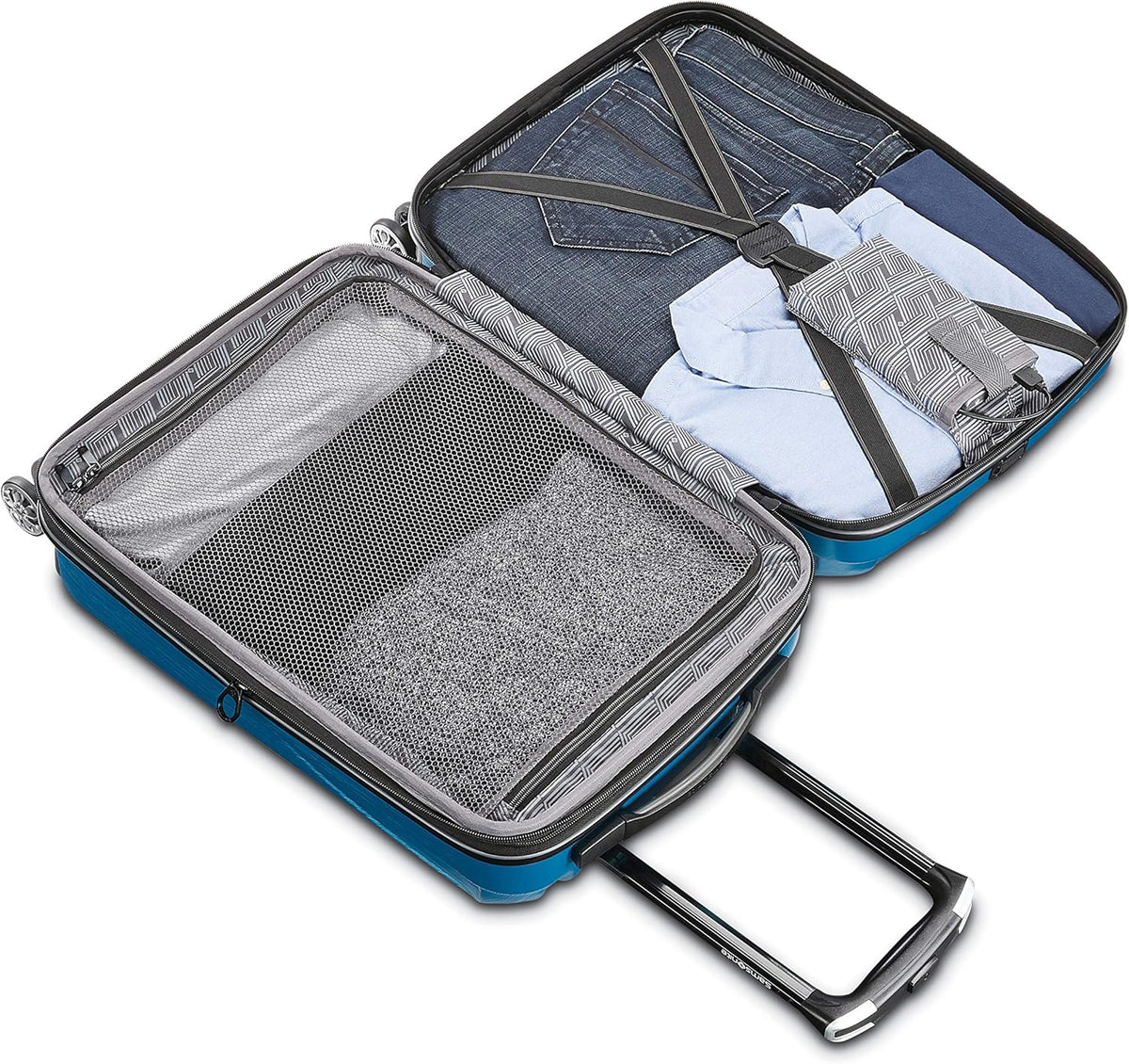 Centric 2 Hardside Expandable Luggage with Spinner Wheels, Caribbean Blue, Carry-On 20-Inch