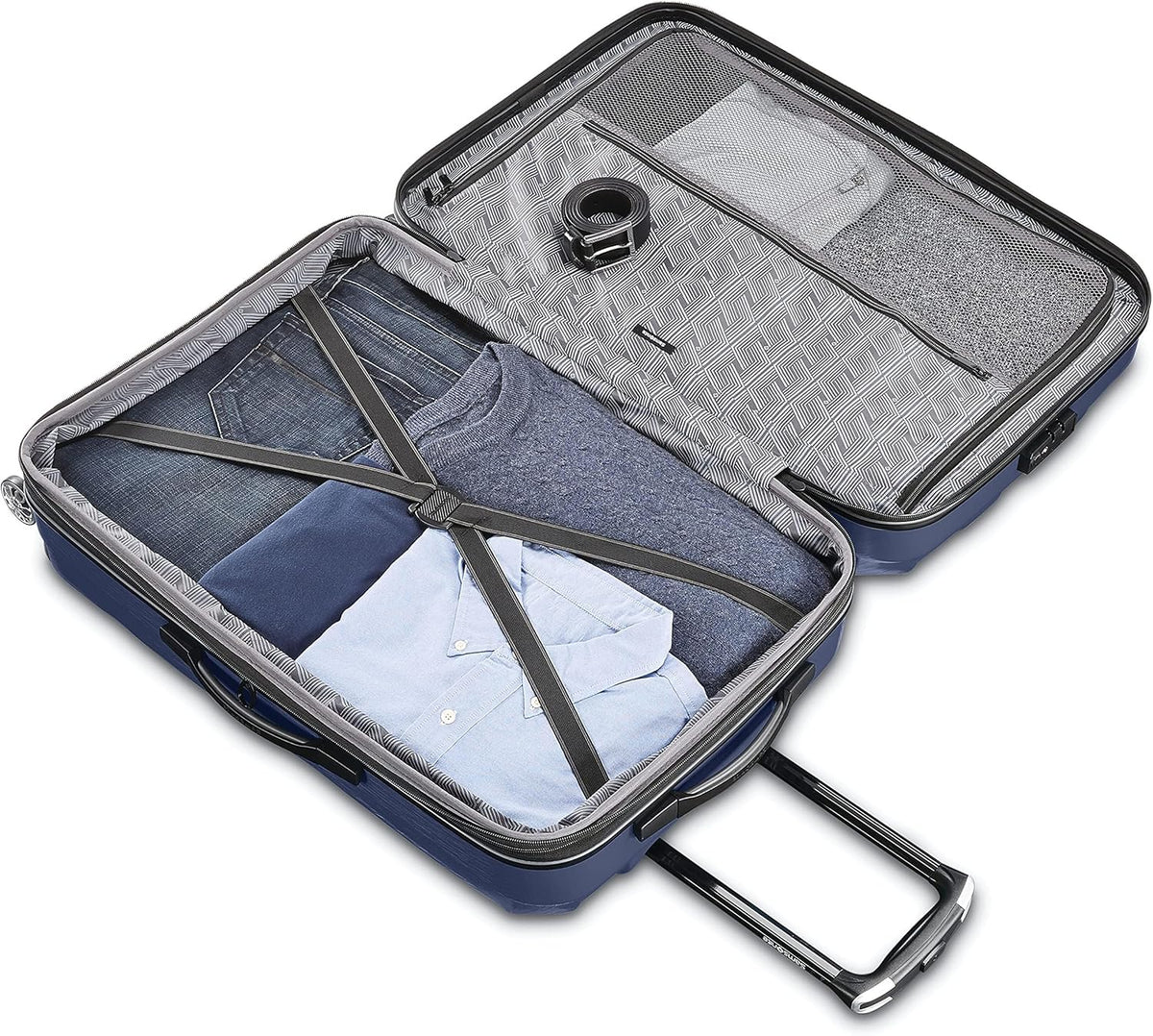 Centric 2 Hardside Expandable Luggage with Spinner Wheels, Caribbean Blue, Carry-On 20-Inch