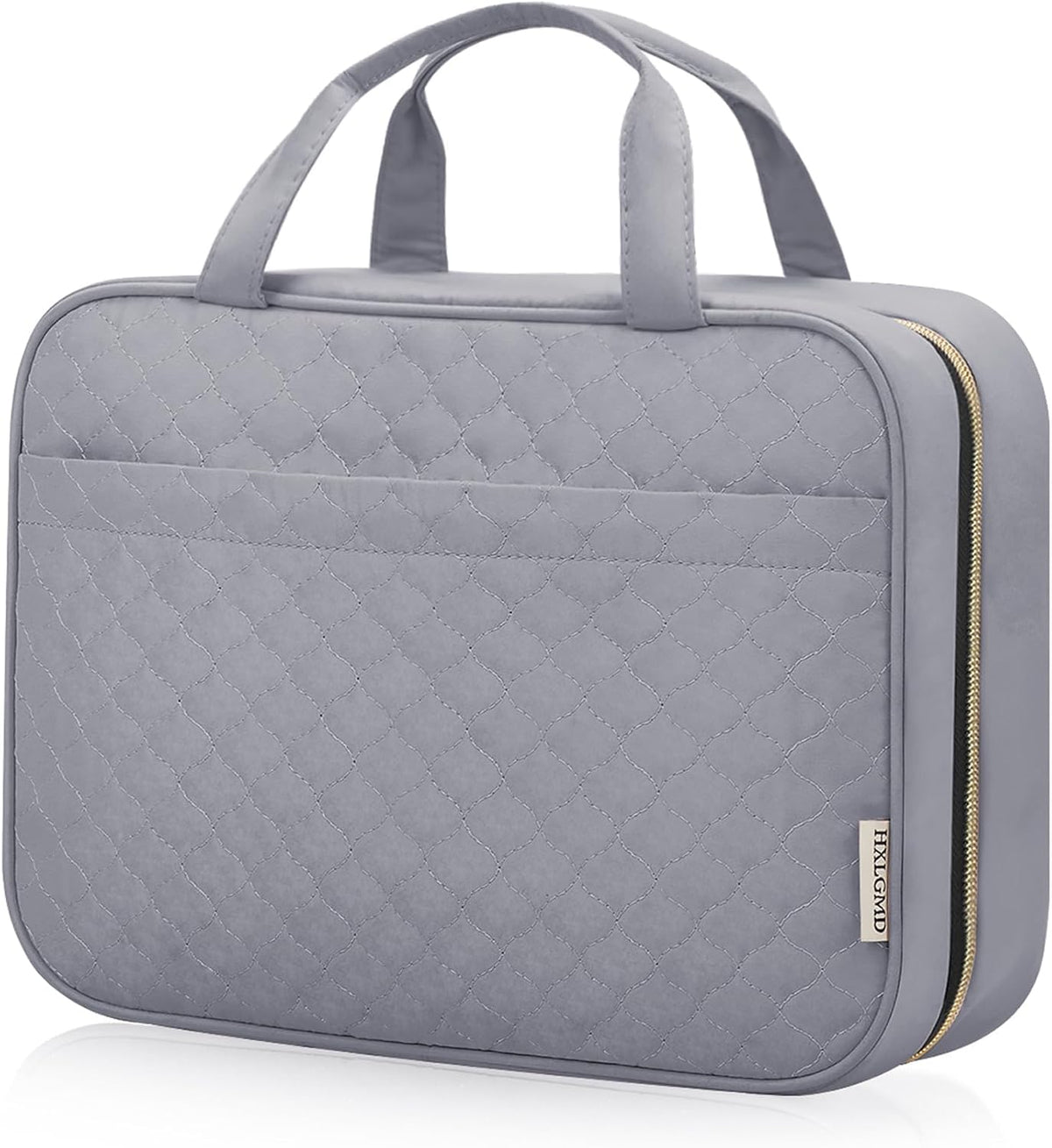 Travel Size Toiletry Bag for Women, Portable Cosmetic Bag with Hanging Hook, Travel Essentials Water-resistant Makeup Organizer for Accessories, Shampoo, Full-size Container, Toiletries
