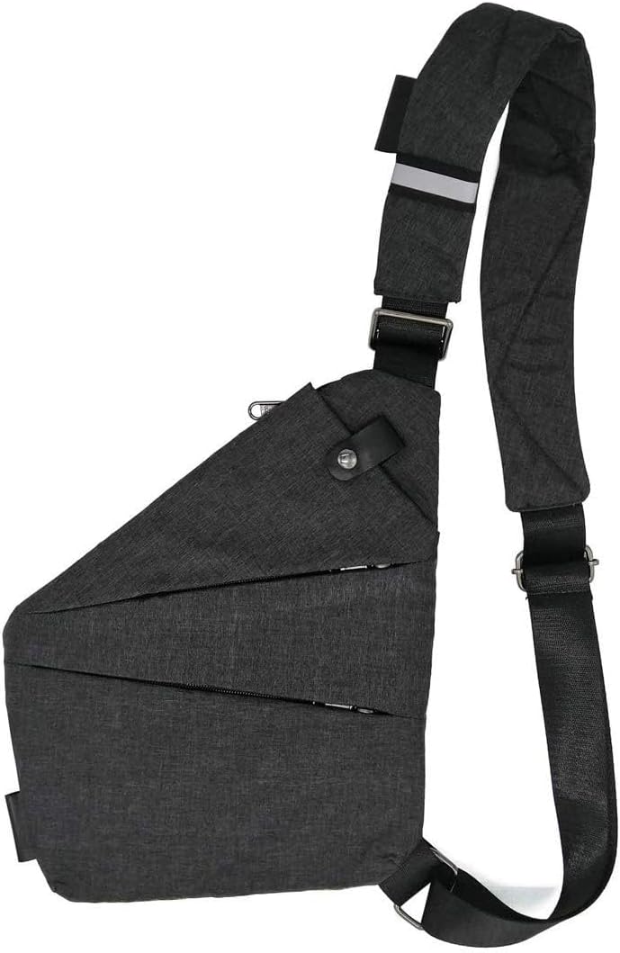 Hiking Sling Bag Anti-Thief Crossbody Personal Pocket Bag for Men Chest Bag Travel Casual Shoulder Backpack Travel