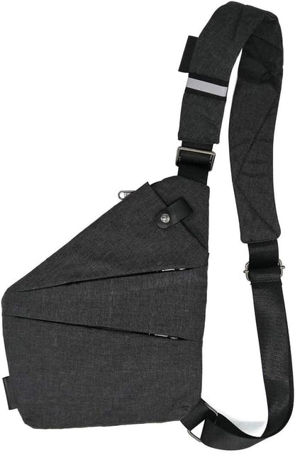 Hiking Sling Bag Anti-Thief Crossbody Personal Pocket Bag for Men Chest Bag Travel Casual Shoulder Backpack Travel
