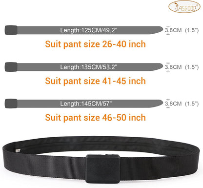 Travel Security Money Belt with Hidden Money Pocket - Cashsafe Anti-Theft Wallet Unisex Nickel free Nylon Belt