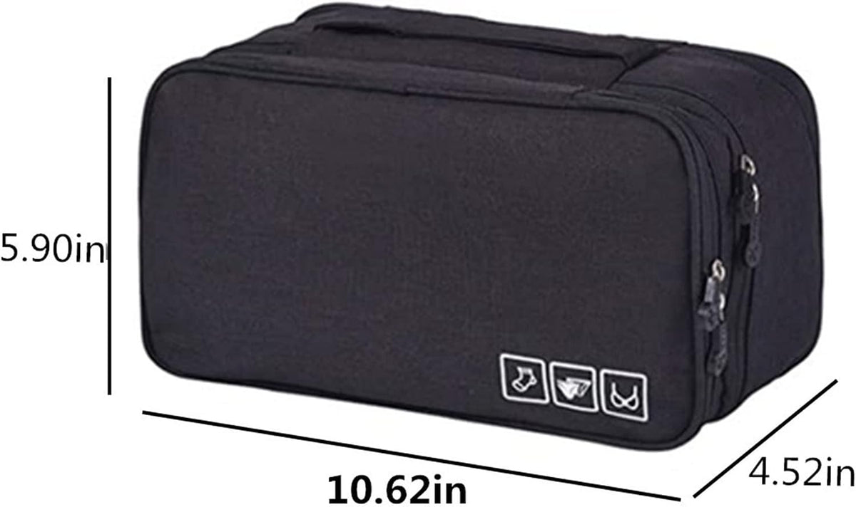 Portable Underwear Bra Storage Bag Waterproof Travel Organizers Multi-Layer Toiletry Packing Cube