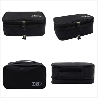 Portable Underwear Bra Storage Bag Waterproof Travel Organizers Multi-Layer Toiletry Packing Cube