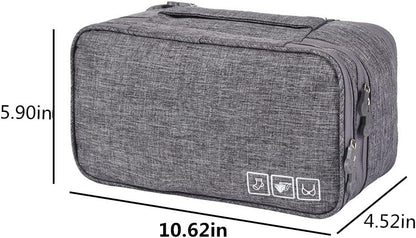Portable Underwear Bra Storage Bag Waterproof Travel Organizers Multi-Layer Toiletry Packing Cube