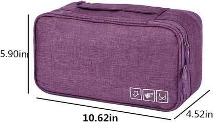 Portable Underwear Bra Storage Bag Waterproof Travel Organizers Multi-Layer Toiletry Packing Cube