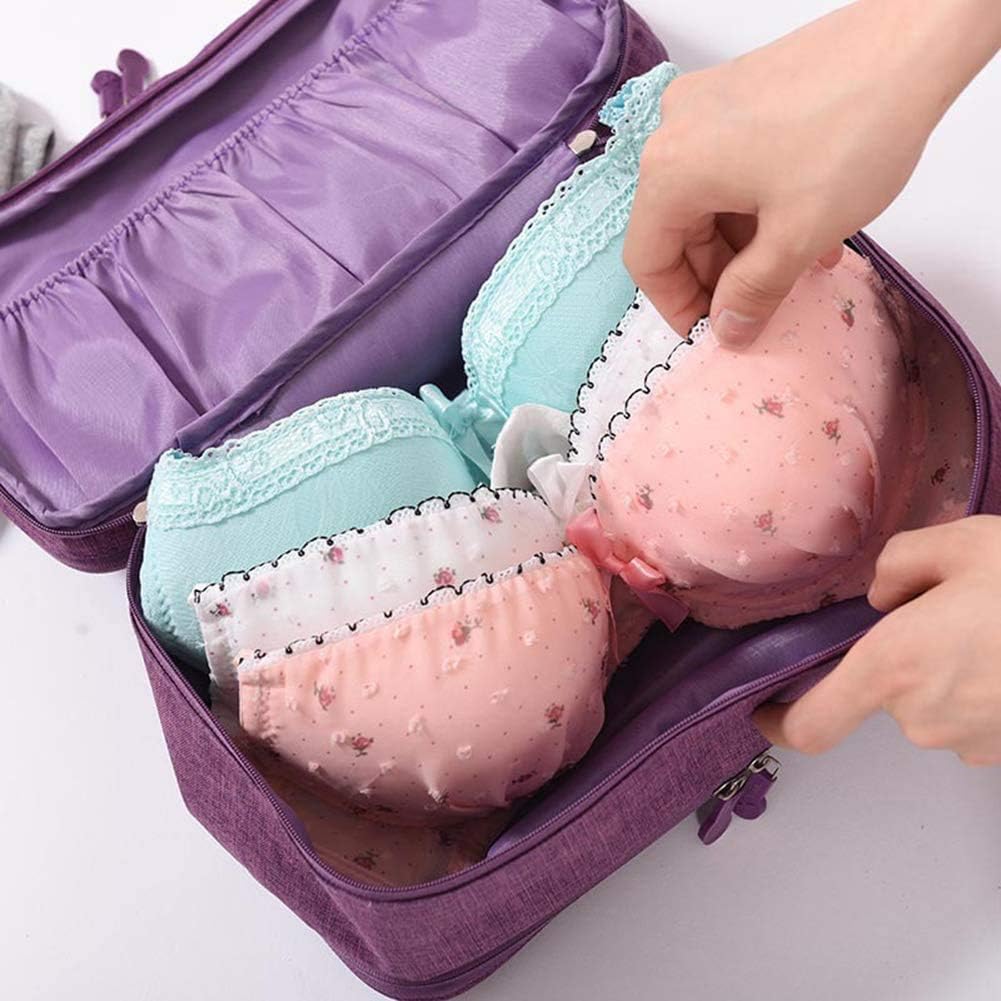 Portable Underwear Bra Storage Bag Waterproof Travel Organizers Multi-Layer Toiletry Packing Cube