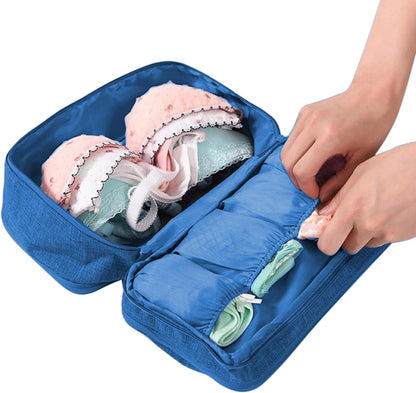 Portable Underwear Bra Storage Bag Waterproof Travel Organizers Multi-Layer Toiletry Packing Cube