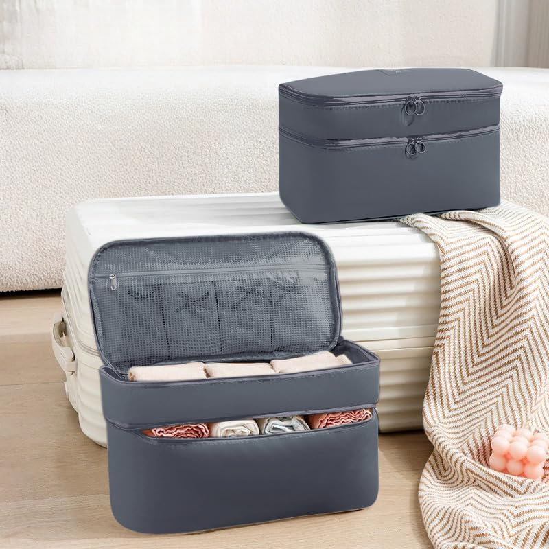 Portable Underwear Bra Storage Bag Waterproof Travel Organizers Multi-Layer Toiletry Packing Cube