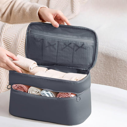 Portable Underwear Bra Storage Bag Waterproof Travel Organizers Multi-Layer Toiletry Packing Cube