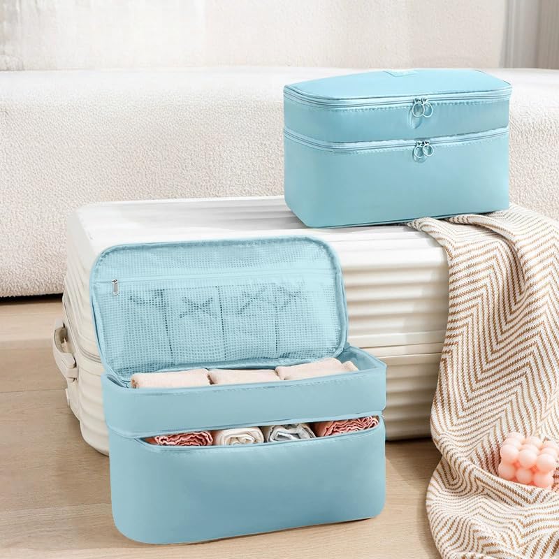 Portable Underwear Bra Storage Bag Waterproof Travel Organizers Multi-Layer Toiletry Packing Cube