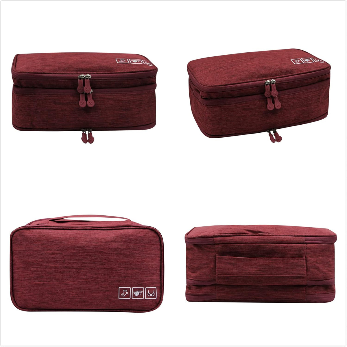 Portable Underwear Bra Storage Bag Waterproof Travel Organizers Multi-Layer Toiletry Packing Cube