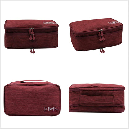 Portable Underwear Bra Storage Bag Waterproof Travel Organizers Multi-Layer Toiletry Packing Cube