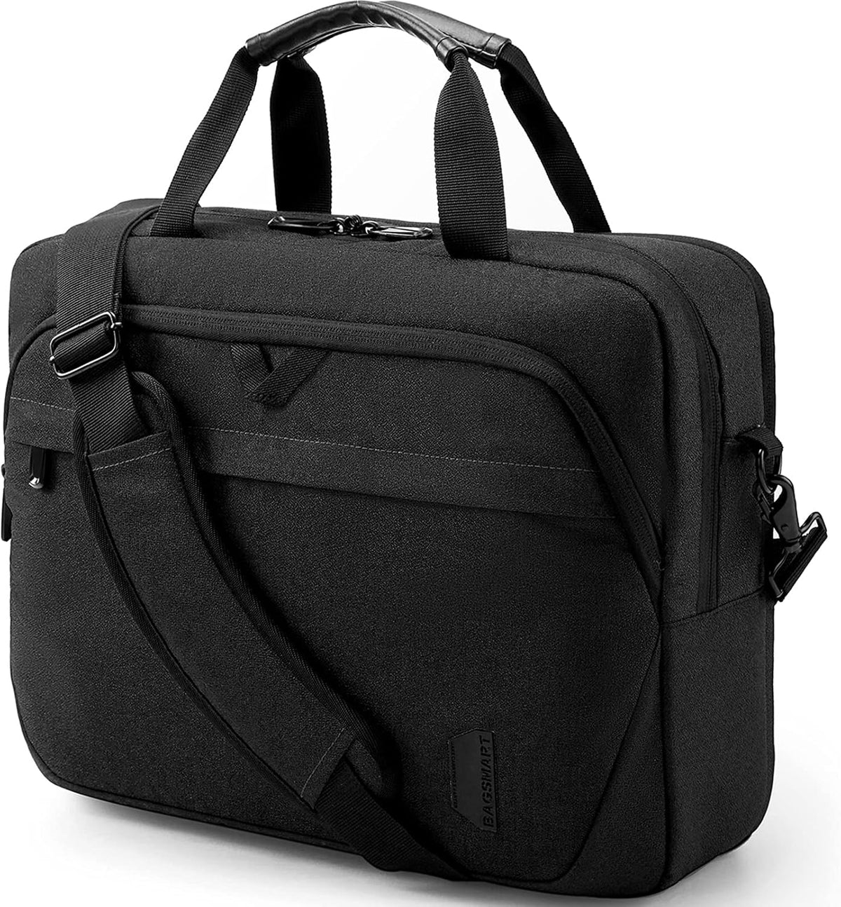 17.3 Inch Laptop Bag Expandable Computer Bag Briefcase, Black | Men Women Laptop Shoulder Bag,Work Bag Business Travel Office
