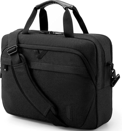17.3 Inch Laptop Bag Expandable Computer Bag Briefcase, Black | Men Women Laptop Shoulder Bag,Work Bag Business Travel Office