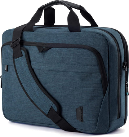 17.3 Inch Laptop Bag Expandable Computer Bag Briefcase, Black | Men Women Laptop Shoulder Bag,Work Bag Business Travel Office