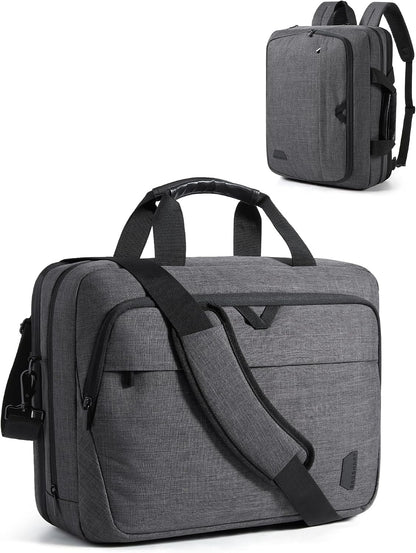 17.3 Inch Laptop Bag Expandable Computer Bag Briefcase, Black | Men Women Laptop Shoulder Bag,Work Bag Business Travel Office
