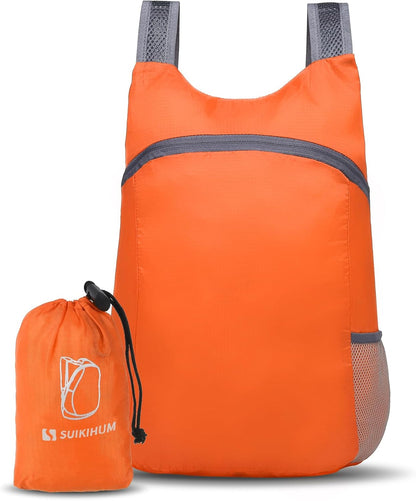 20L Ultra Hiking-Daypack Lightweight Foldable Travel Packable Backpack for Camping Cycling Outdoor,orange