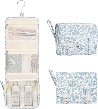 Travel Hanging Toiletry Bag for Men Women Travel Kit Shaving Bag Waterproof Large Makeup Bag Wash Bag Makeup Organizer Cosmetic Case for Bathroom Shower Black