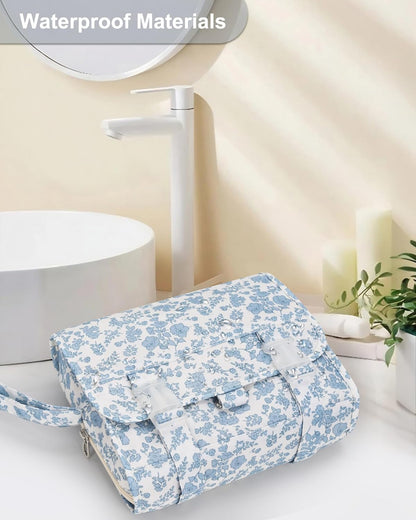 Travel Hanging Toiletry Bag for Men Women Travel Kit Shaving Bag Waterproof Large Makeup Bag Wash Bag Makeup Organizer Cosmetic Case for Bathroom Shower Black