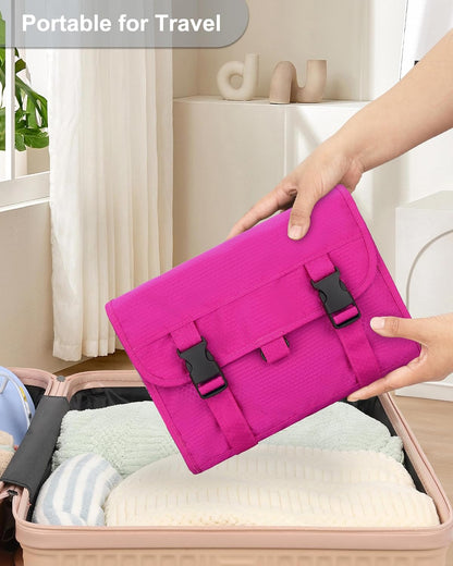 Travel Hanging Toiletry Bag for Men Women Travel Kit Shaving Bag Waterproof Large Makeup Bag Wash Bag Makeup Organizer Cosmetic Case for Bathroom Shower Black