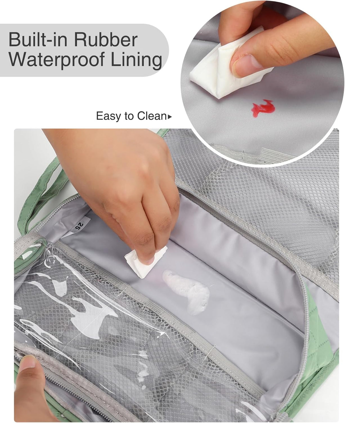 Travel Hanging Toiletry Bag for Men Women Travel Kit Shaving Bag Waterproof Large Makeup Bag Wash Bag Makeup Organizer Cosmetic Case for Bathroom Shower Black