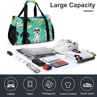 Duffel Bag for Travel Gym Weekender Overnight Trip Adjustable Shoulder Strap Simple Style
