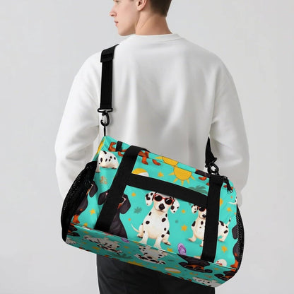 Duffel Bag for Travel Gym Weekender Overnight Trip Adjustable Shoulder Strap Simple Style