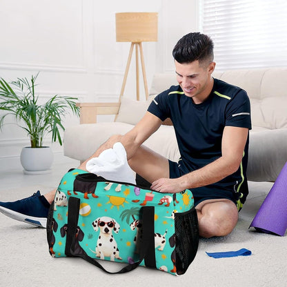 Duffel Bag for Travel Gym Weekender Overnight Trip Adjustable Shoulder Strap Simple Style