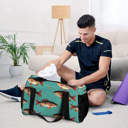Duffel Bag for Travel Gym Weekender Overnight Trip Adjustable Shoulder Strap Simple Style