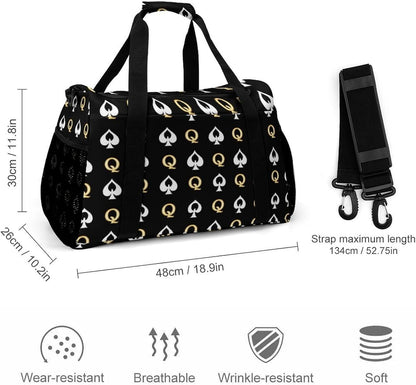 Duffel Bag for Travel Gym Weekender Overnight Trip Adjustable Shoulder Strap Simple Style